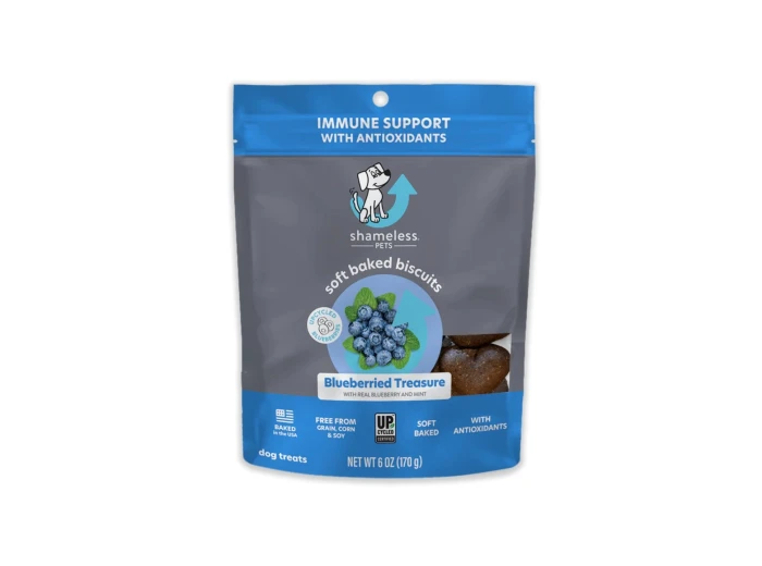 Shameless Soft Baked Dog Biscuits Blueberry/Mint 6oz.