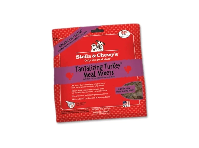Stella And Chewys Freeze Dried Dog Food Mixers Turkey 18oz.