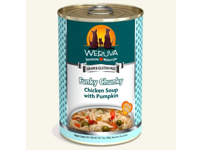 Weruva Dog Funky Chunky Chicken Soup With Pumpkin 14oz. (Case of 12)
