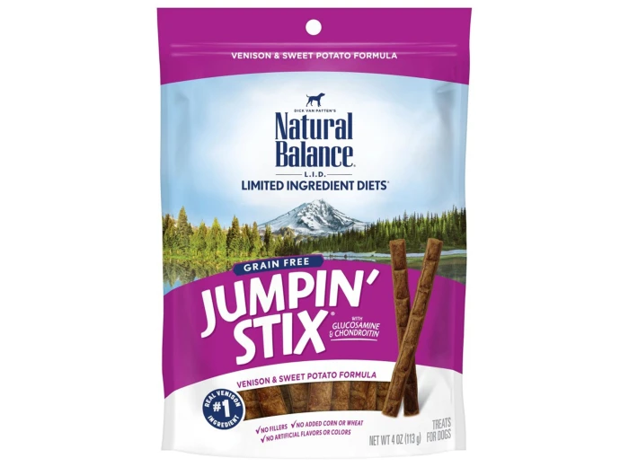 Natural Balance Pet Foods Rewards Jumpin' Stix Soft & Meaty Dog Treats Standard Venison 1ea/4 oz