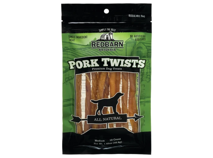 Redbarn Pet Products Pork Skin Twist Dog Treat 1ea/10 ct