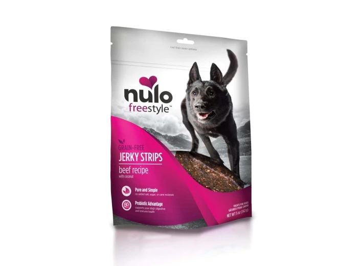 Nulo Freestyle Grain-Free Jerky Strip Dog Treats Beef w/Coconut 1ea/5 oz