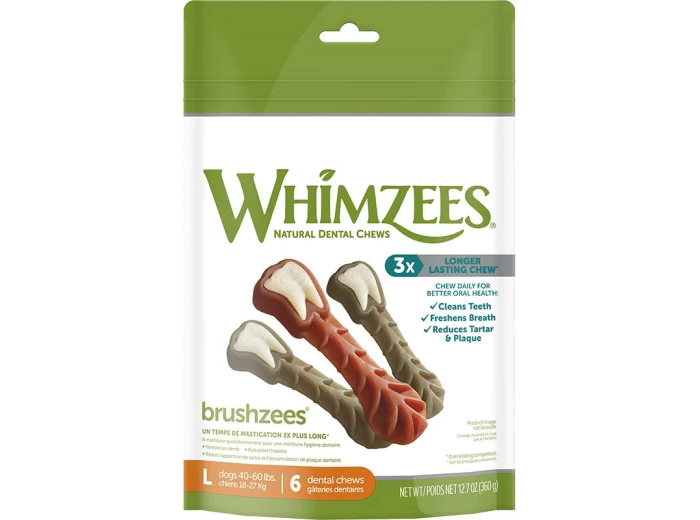 Whimzees Brushzees Large 12.7 oz. Bag