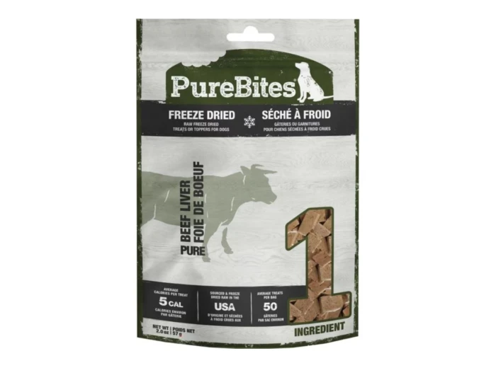 Purebites Freeze Dried Dog Treats Beef Liver 2oz.