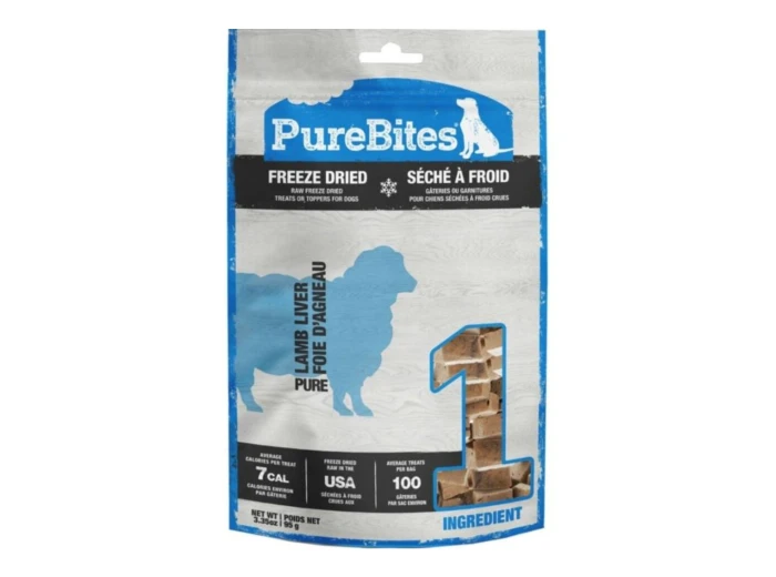 Purebites Freeze Dried Dog Treats Lamb 3.35oz.