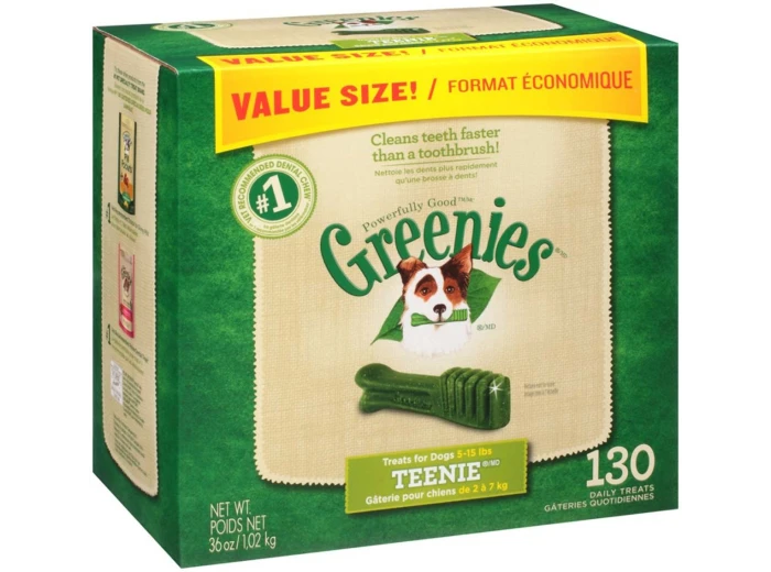 Greenies Dog Dental Treats Teenie Original 36 oz, 130 ct (EXPIRES 02/2025)