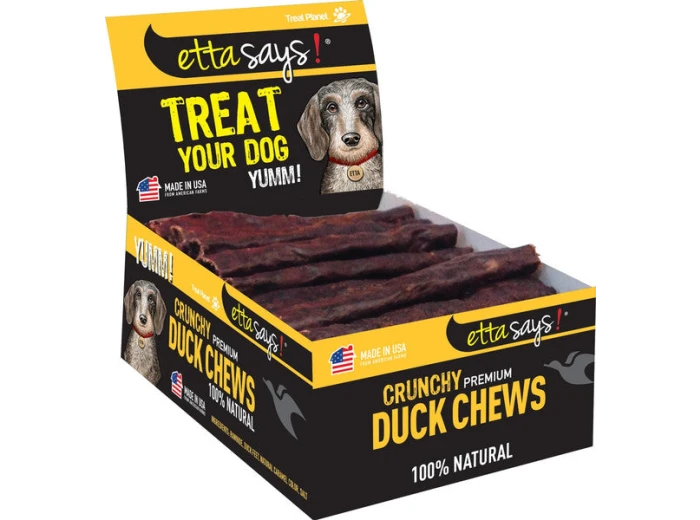 Etta Says! Premium Crunchy - 4.5 Inch Duck Pos - Sold As Display Box Only - Note Individual Units Not Upc Labeled