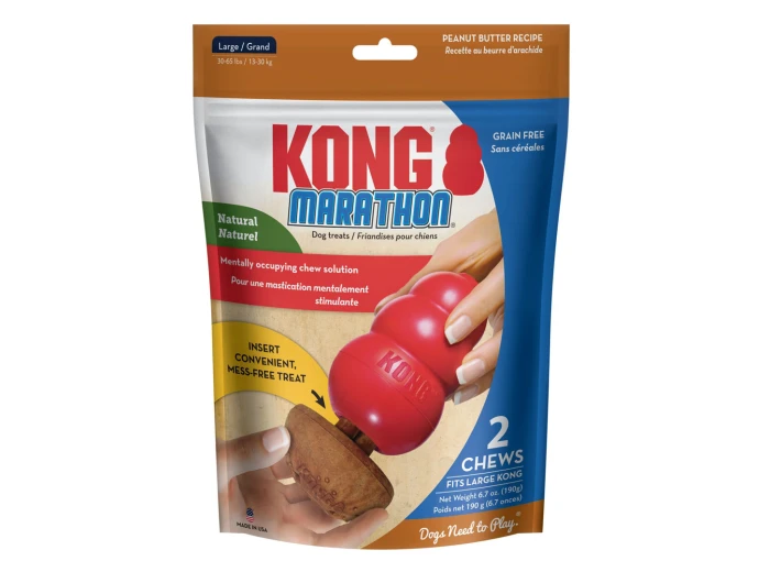 KONG Marathon Dog Treats Peanut Butter 1ea/2 pk, LG