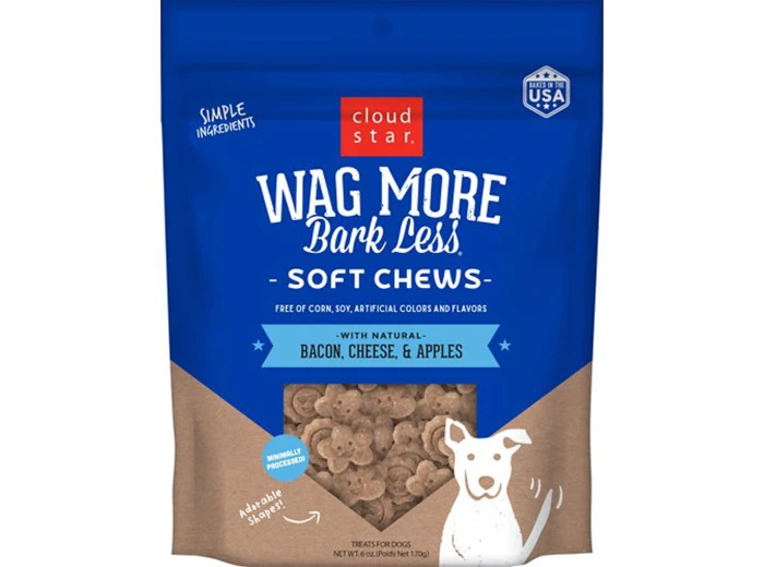 Cloudstar Wagmore Dog Soft And Chewy Bacon And Cheese 6oz.