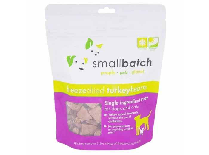 Small Batch Freeze Dried Turkey Hearts - 3.5oz.