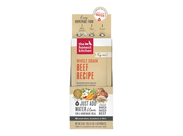 The Honest Kitchen Dog Dehydrated Beef 1.75oz. 10 Count