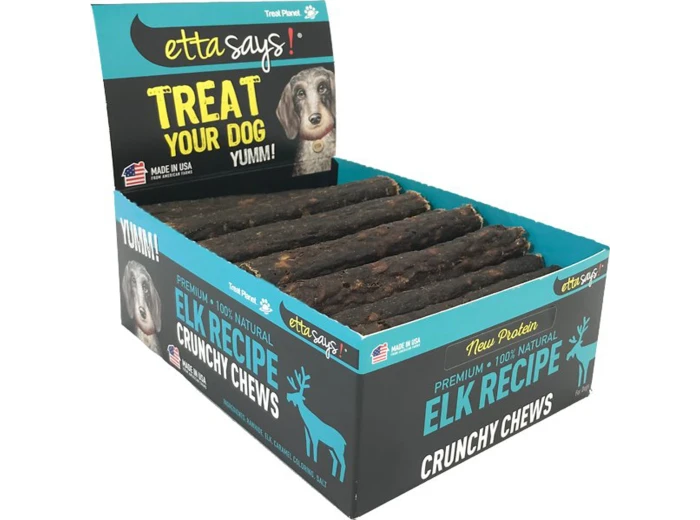 Etta Says Dog Crunchy Chew Elk 4.5 Inches 36 Count