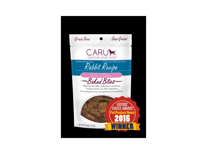 Caru Dog Natural Rabbit Treats Bites 4oz.