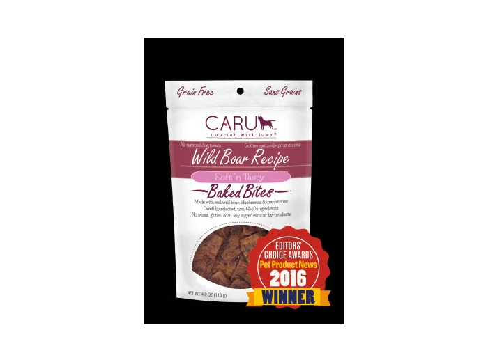 Caru Dog Natural Wild Boar Treats Bites 4oz.