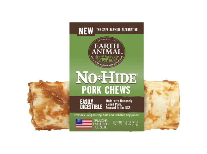 Earth Animal Dog No-Hide Pork 4 Inches (Case Of 24)