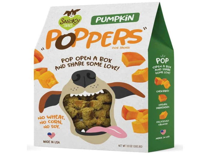 Snicky Snak Poppers Dog Treat Pumpkin 1ea/10 oz