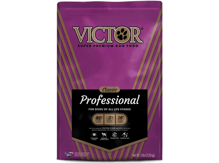 Victor Super Premium Dog Food Classic Professional Dry Dog Food Beef 1ea/5 lb