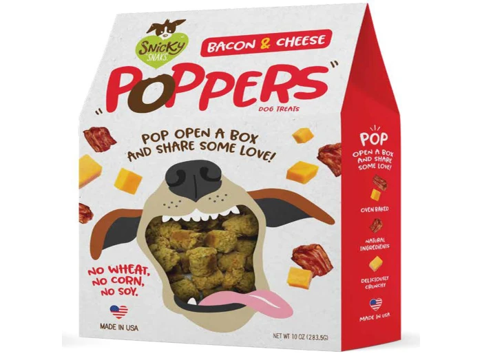 Etta Says! Snicky Snacks Dog Poppers Bacon Cheeze 10 oz.