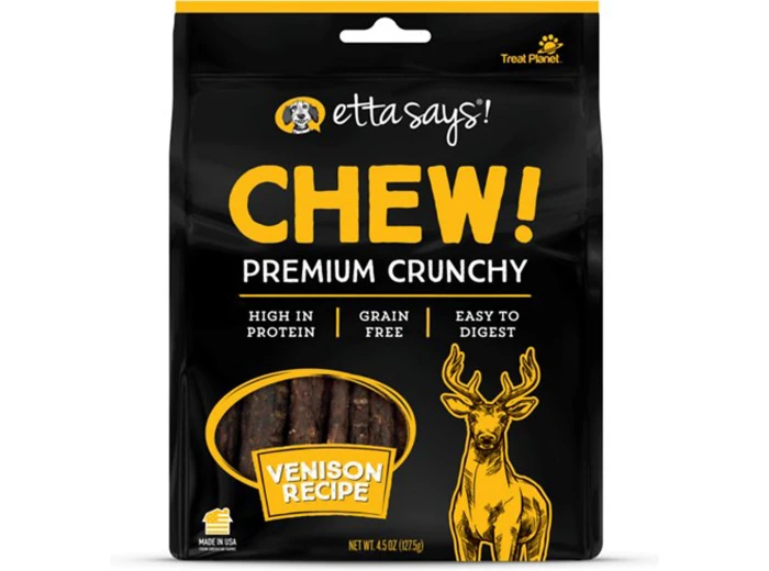 Etta Says! Premium Crunchy Venison Chew Dog Treats Venison 1ea/4.5 oz