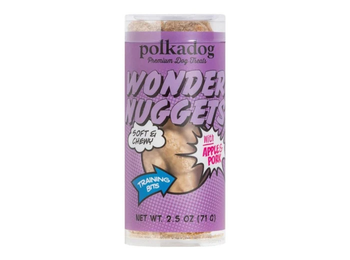 Polka Dog Wonder Nuggets Pork Apple Mini 2.5oz.
