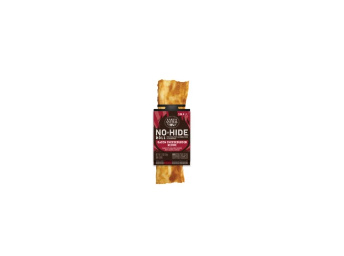 Earth Animal Dog No-Hide Bbq Roll Bacon Cheeseburger Small 24 Count