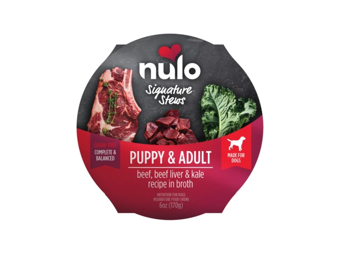 Nulo Signature Stew Puppy & Adult Dog Food Beef, Beef Liver & Kale 6oz. (Case of 16)