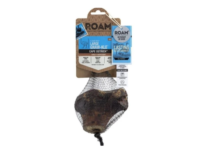 Roam Flavor Rich Gnaw-Kle Ostrich Large-1 Pk