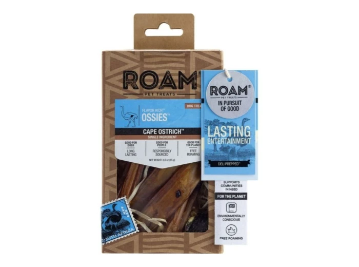 Roam Flavor Rich Ossies Ostrich 3oz.
