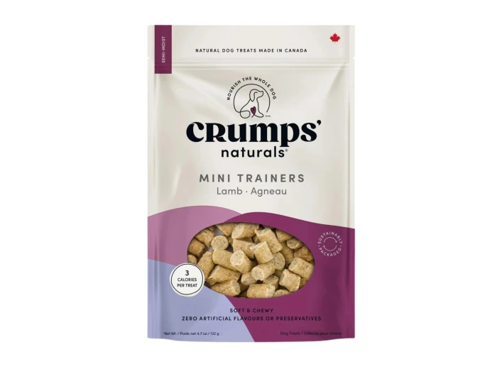 Crumps Naturals Dog 10.6oz. Mini Trainers Semi-Moist Lamb
