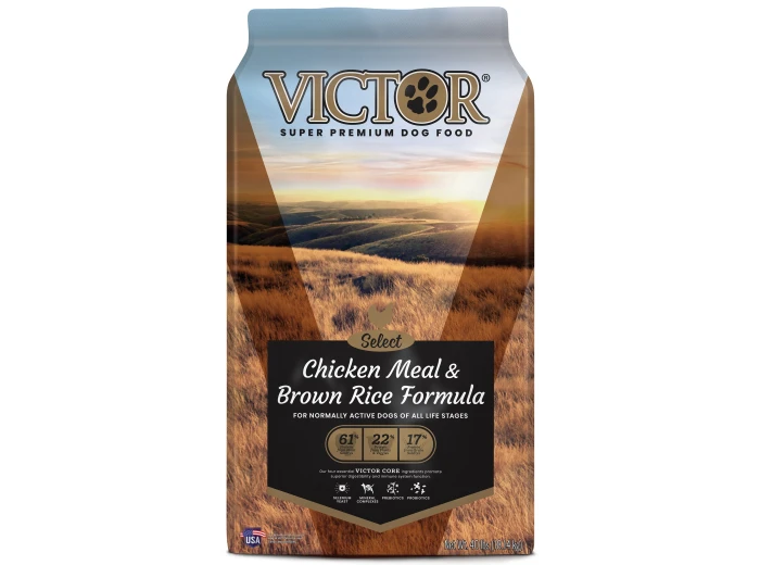 Victor Super Premium Dog Food Select Dry Dog Food Chicken Meal & Brown Rice 1ea/40 lb