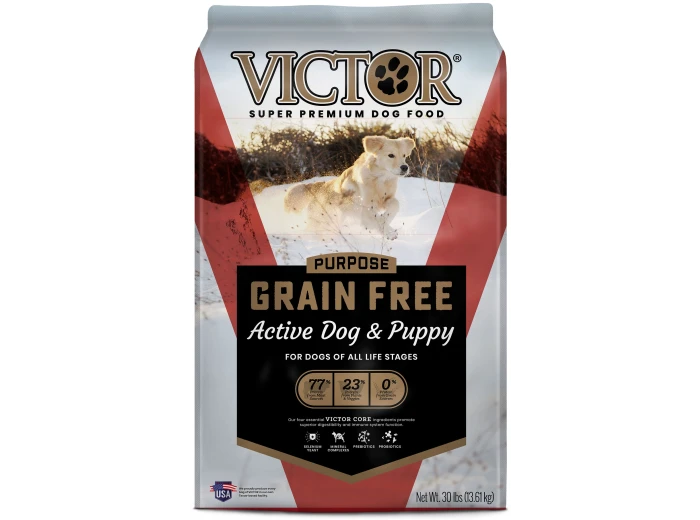 Victor Super Premium Dog Food Grain Free Active Dog and Puppy 30 lb