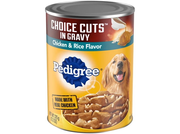 Pedigree Choice Cuts Chicken and Rice Dog Food 12Ea/13.2 Oz, 12 Pk