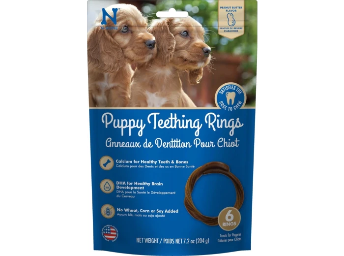 Nbone Dog Teething Ring Peanut Butter 6 Pack