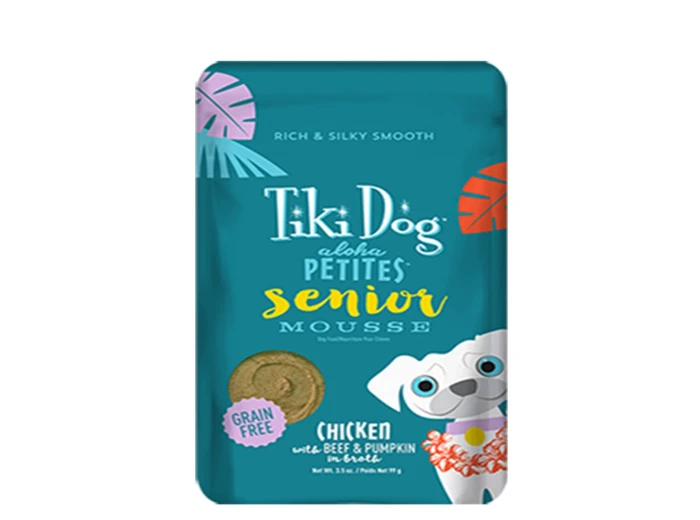 Tiki Pets Dog Aloha Mousse Senior 3.5oz.(Case of 12)