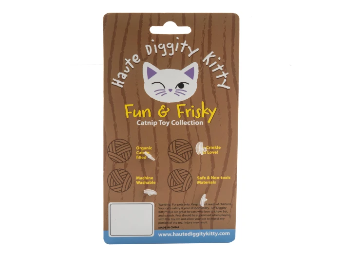 Kitty Vuiton Balls (Checker) Organic Catnip Toys