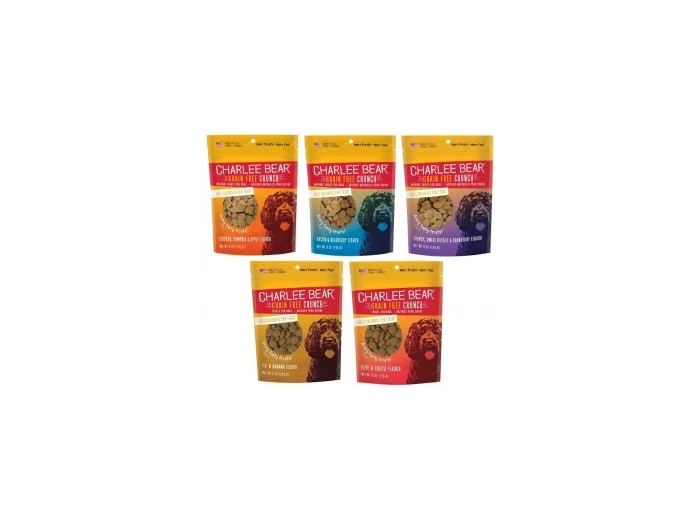 Charlee Bear Grain Free Crunch Dog Treats 8 Oz Chicken, Pumpkin & Apple