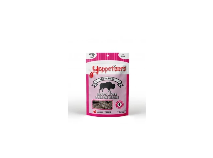 Yappetizers Dog Treats - Bison Liver