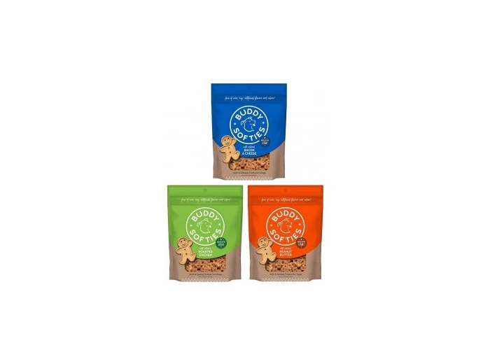 Buddy Biscuits Healthy Whole Grain Soft & Chewy Treats 6 oz. Peanut Butter