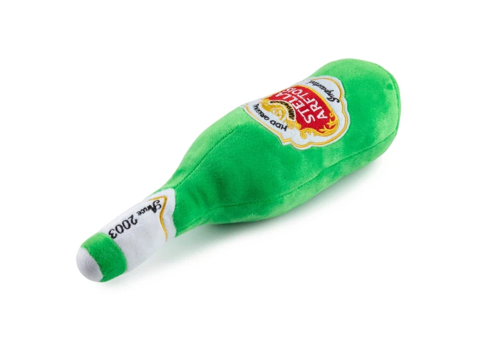 Stella Arftois Beer Bottle Squeaker Dog Toy