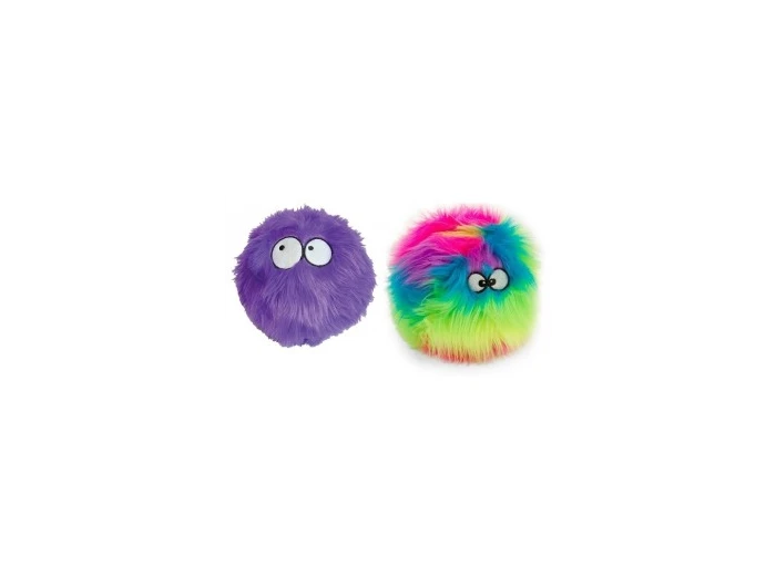 GoDog Furballz Chew Guard Squeaky Plush Dog Toy Small