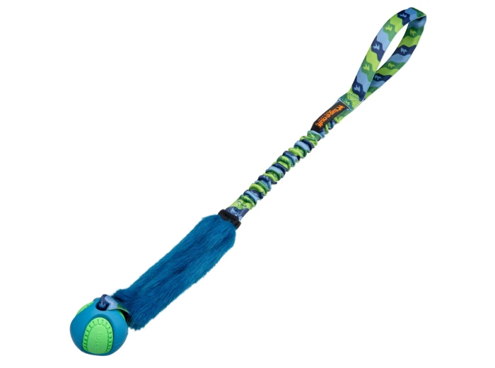 Fauxtastic PowerBall Bungee | Strong Dog Toys | Tug-E-Nuff Pink Pattern