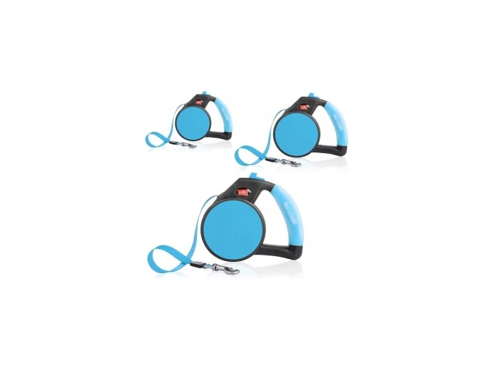 Wigzi Gel Leash - Retractable Sky Blue Large