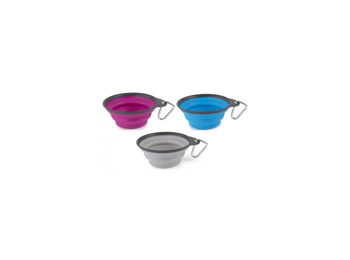 Dexas Collapsible Travel Cup with Carabiner 1 Cup Pro Blue