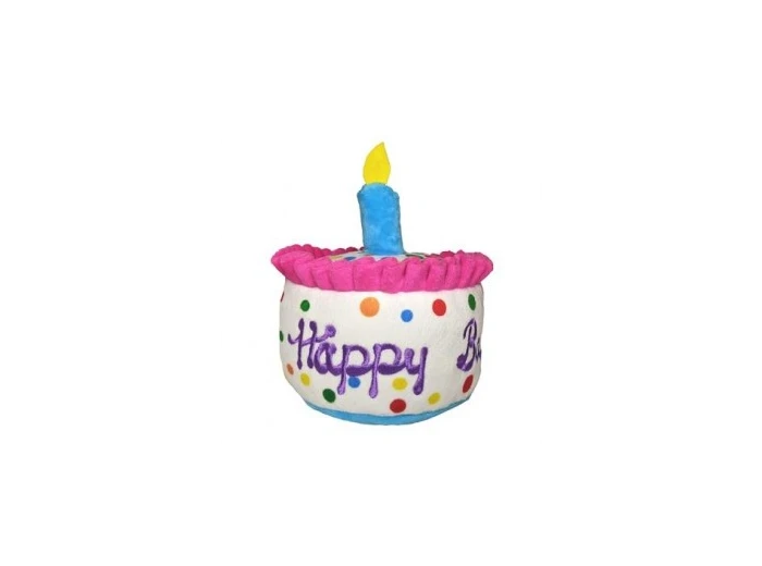 Happy Barkday Cake Dog Toy Small