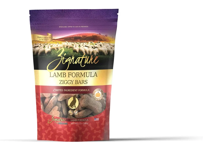Zignature Dog Ziggy Bar Treat Lamb 12oz.