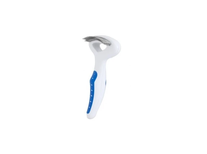 JW Pet Gripsoft Double Row Undercoat Rake Regular Teeth