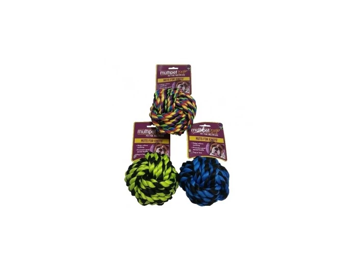 Multipet Nuts for Knots Ball Assorted Colors Small