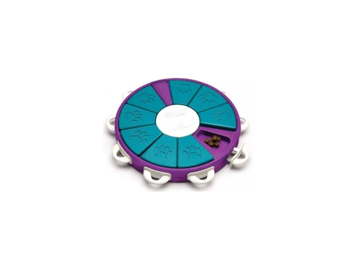 Nina Ottosson Dog Twister Interactive Treat Puzzle Dog Toy, Purple - Level 3 (Advanced)