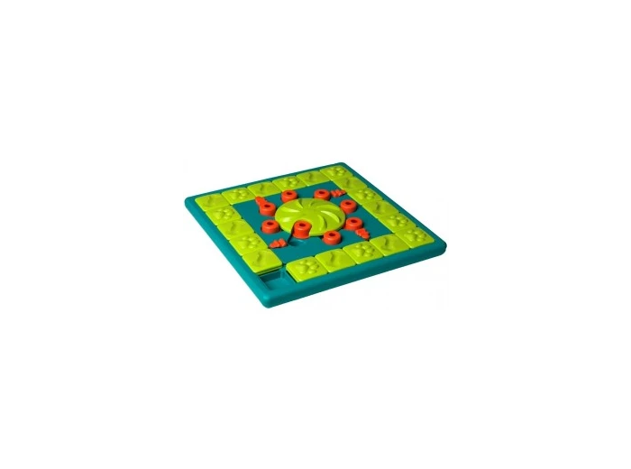 Nina Ottosson MultiPuzzle Interactive Dog Treat Puzzle Toy, Blue - Level 4 (Expert)
