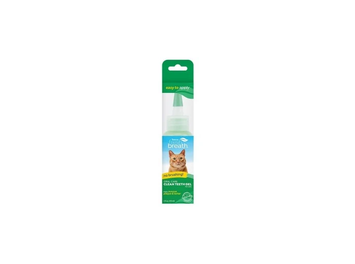 TropiClean Fresh Breath No Brushing Oral Care Gel Cats 2 oz